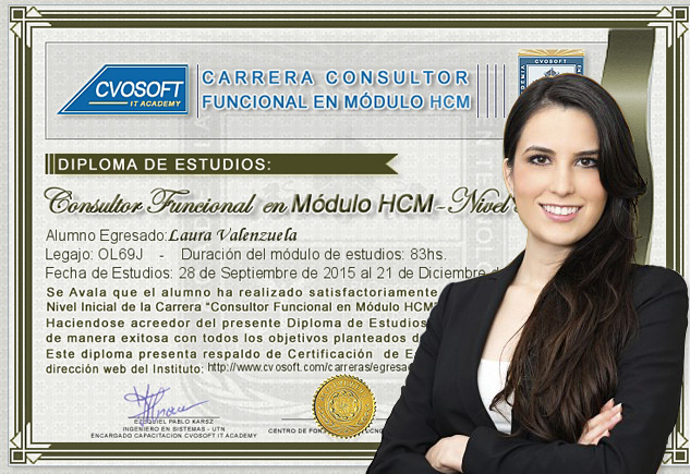 Diploma de estudios Modulo SAP HCM